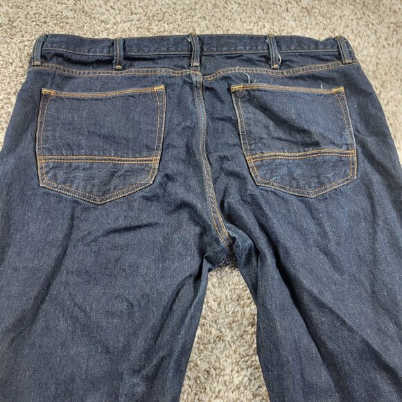 Arizona Jeans Mens 40x32 Blue Original Straight Denim Dark Wash - Picture 6 of 7